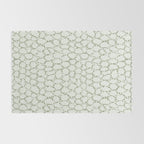 Abstract organic dots - pastel sage green pattern Rug Gallery Image 2