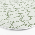Abstract organic dots - pastel sage green pattern Bath Mat Gallery Image 3