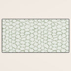 Abstract organic dots - pastel sage green pattern Desk Mat Gallery Image 3