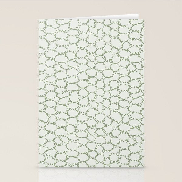 Abstract organic dots - pastel sage green pattern Stationery Card Gallery Image 2