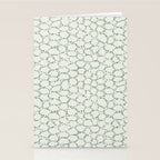 Abstract organic dots - pastel sage green pattern Stationery Card Gallery Image 2