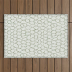 Abstract organic dots - pastel sage green pattern Outdoor Rug Gallery Image 1