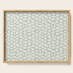 Abstract organic dots - pastel sage green pattern Serving Tray Gallery Image 1