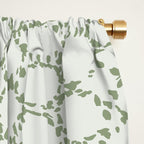 Abstract organic dots - pastel sage green pattern Window Curtain Gallery Image 2