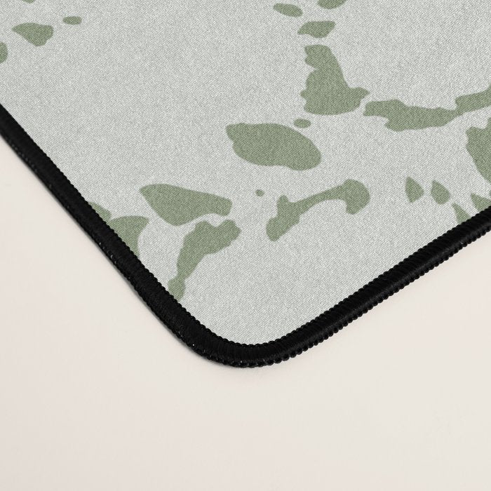 Abstract organic dots - pastel sage green pattern Desk Mat Gallery Image 4