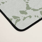 Abstract organic dots - pastel sage green pattern Desk Mat Gallery Image 4