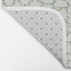 Abstract organic dots - pastel sage green pattern Bath Mat Gallery Image 2