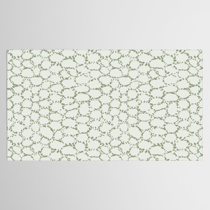 Abstract organic dots - pastel sage green pattern Tablecloth Gallery Image 2