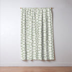 Abstract organic dots - pastel sage green pattern Window Curtain Gallery Image 3