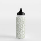 Abstract organic dots - pastel sage green pattern Water Bottle Gallery Image 3