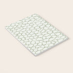 Abstract organic dots - pastel sage green pattern Notebook Gallery Image 3