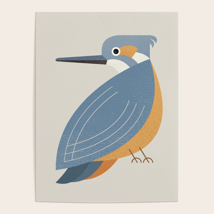 Whimsy Blue-eared Kingfisher Poster Gallery Image 4