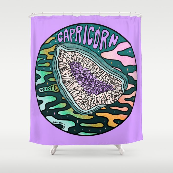 Capricorn Crystal Shower Curtain Gallery Image 1