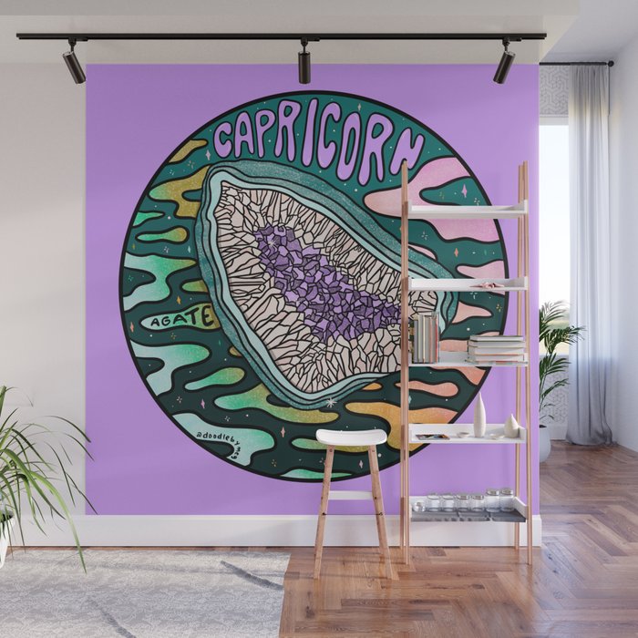 Capricorn Crystal Wall Mural Gallery Image 1