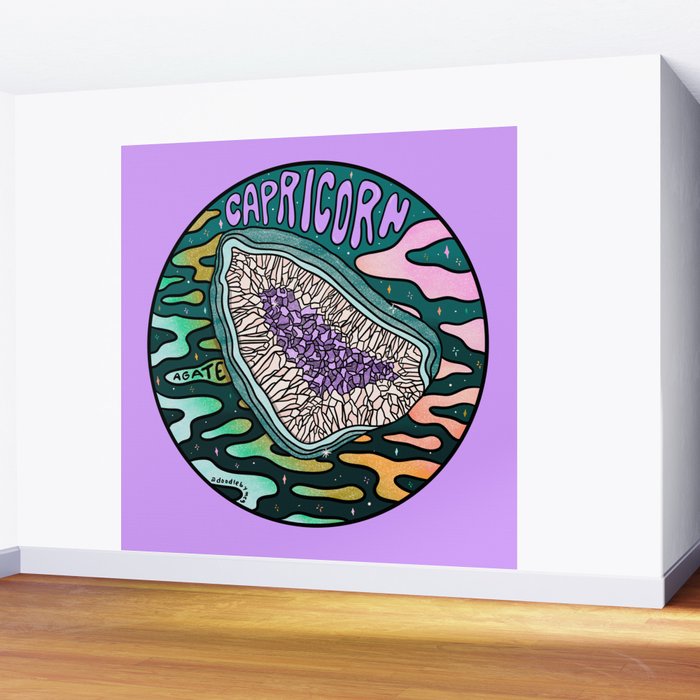 Capricorn Crystal Wall Mural Gallery Image 2