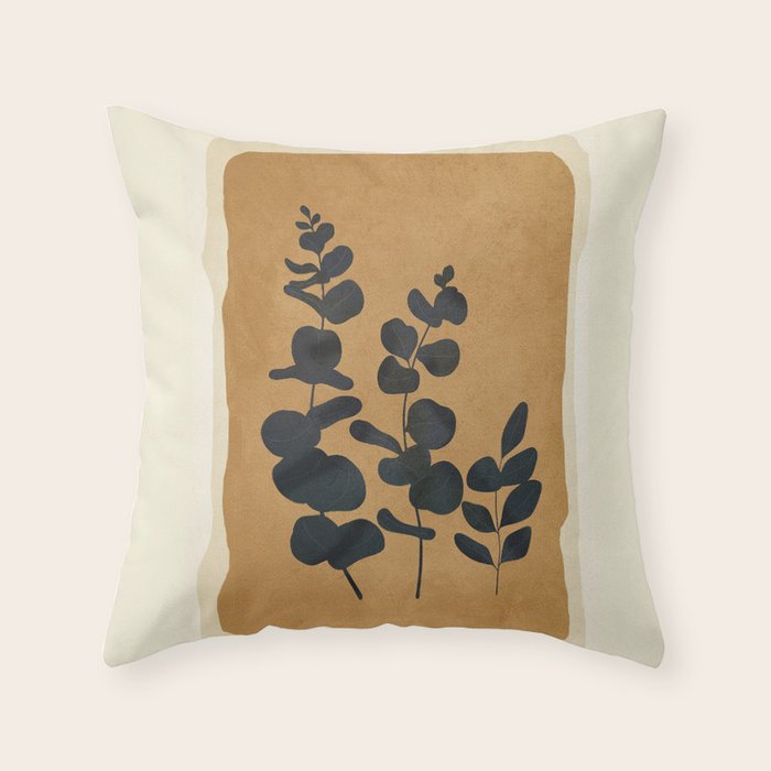 Leaf Design 1 Throw Pillow Gallery Image 1