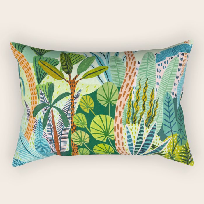 Malaysian Jungles Rectangular Pillow Gallery Image 1