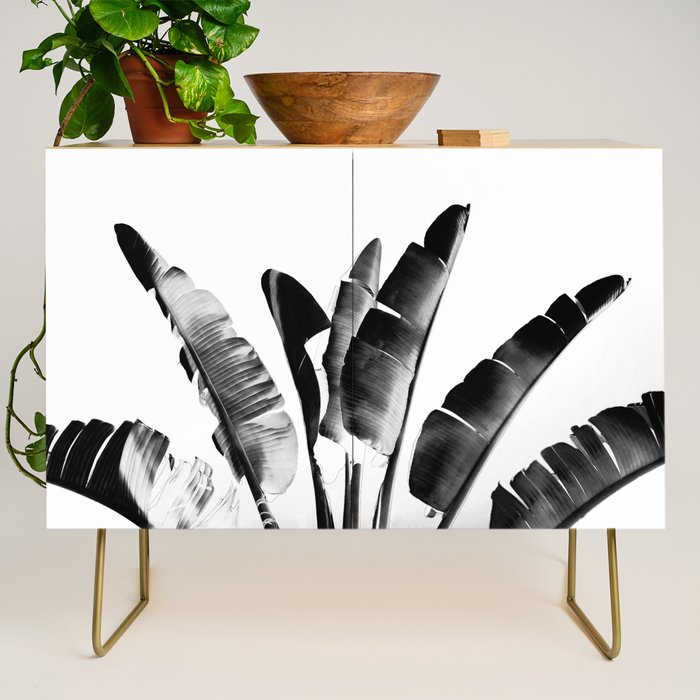 Traveler palm - bw Credenza Gallery Image 1
