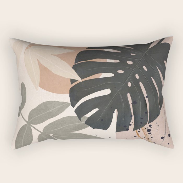 Abstract Tropical Art X Rectangular Pillow Gallery Image 2