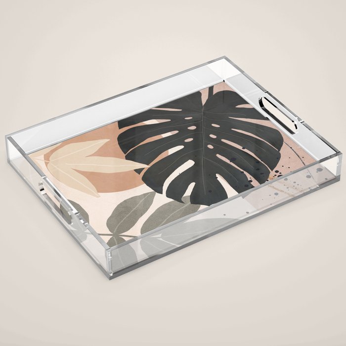 Abstract Tropical Art X Acrylic Tray Gallery Image 1