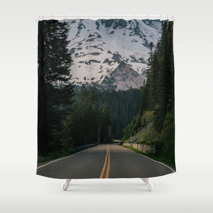 Road to Rainier Shower Curtain Gallery Image 1
