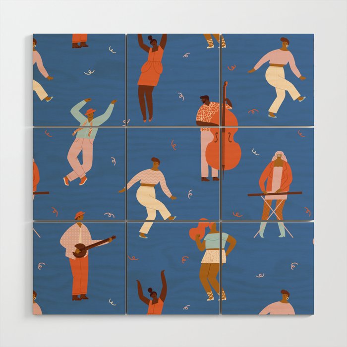 All Night Dance Party Wood Wall Art Gallery Image 1