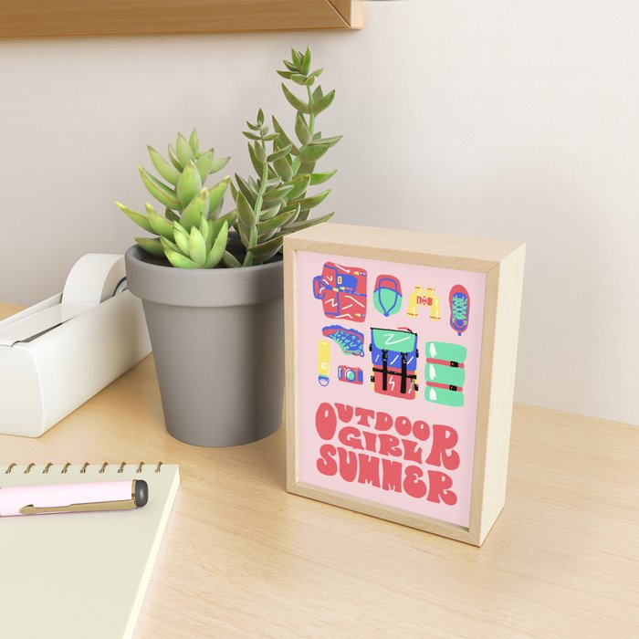 Outdoor Girl Summer Mini Art Print Gallery Image 2