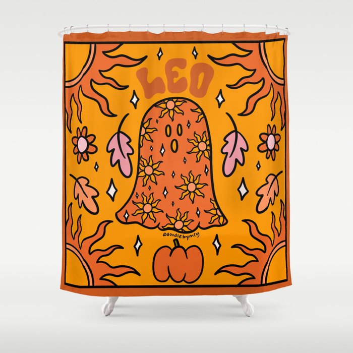 Leo Ghost Shower Curtain Gallery Image 1