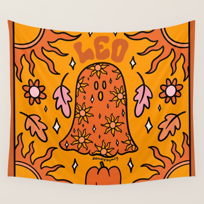 Leo Ghost Wall Tapestry Gallery Image 4