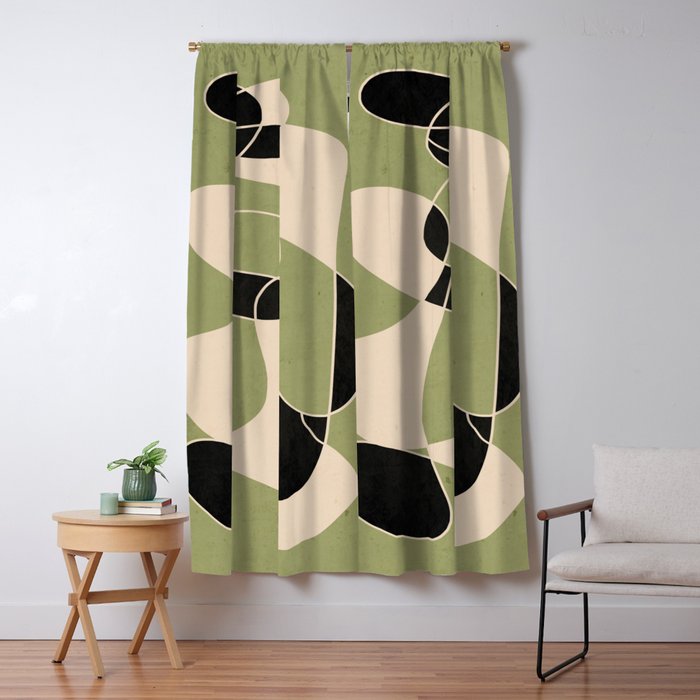 Modern Abstract Minimal Art 20 Window Curtain Gallery Image 5