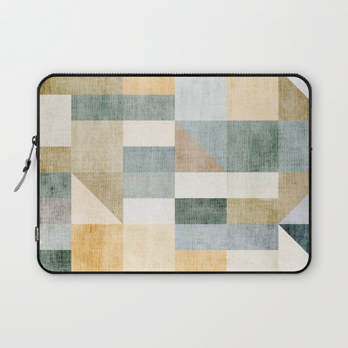 Geometric Abstract Unique Original Artwork Laptop Sleeve Gallery Image 1