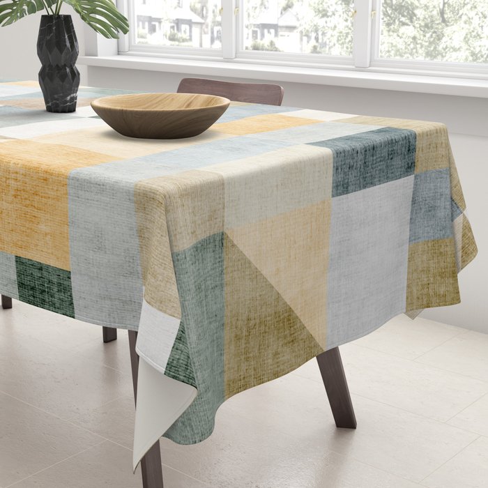 Geometric Abstract Unique Original Artwork Tablecloth Gallery Image 3