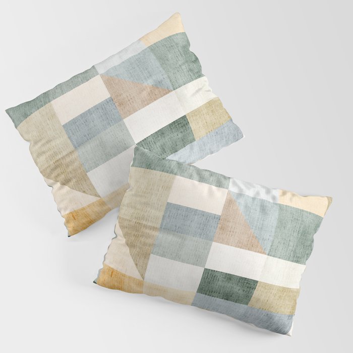 Geometric Abstract Unique Original Artwork Pillow Sham Gallery Image 3