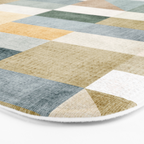 Geometric Abstract Unique Original Artwork Bath Mat Gallery Image 3