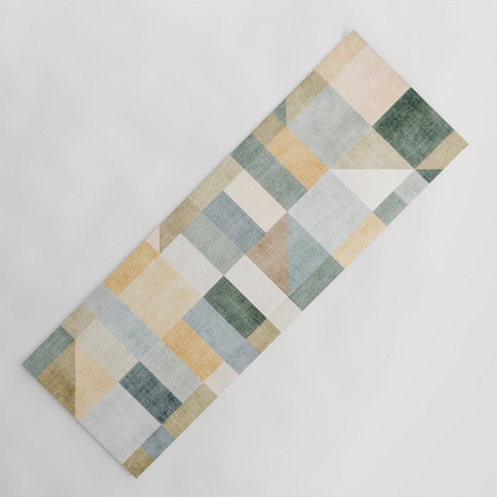 Geometric Abstract Unique Original Artwork Yoga Mat Gallery Image 1