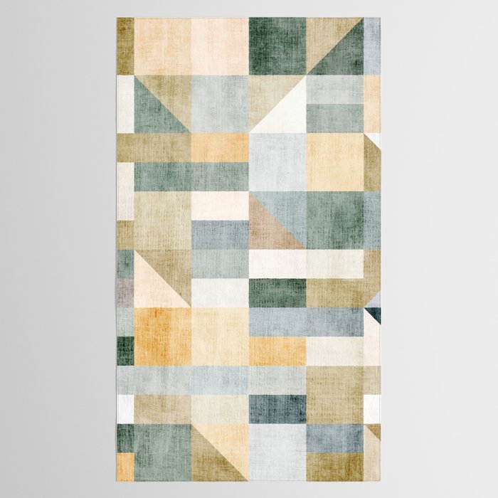 Geometric Abstract Unique Original Artwork Tablecloth Gallery Image 2