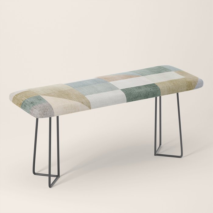 Geometric Abstract Unique Original Artwork Bench Gallery Image 1