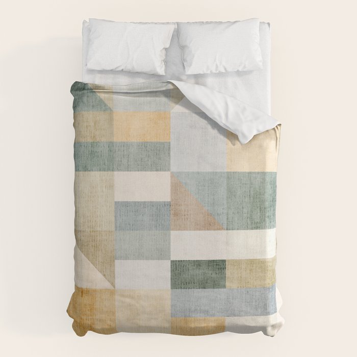 Geometric Abstract Unique Original Artwork Duvet Cover Gallery Image 6