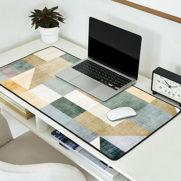 Geometric Abstract Unique Original Artwork Desk Mat Gallery Image 2