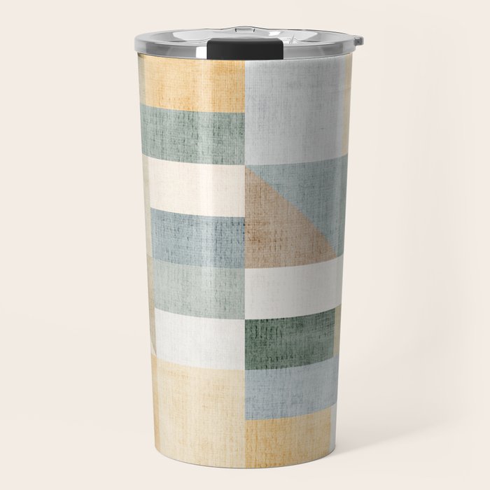 Geometric Abstract Unique Original Artwork Travel Mug Gallery Image 1