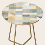 Geometric Abstract Unique Original Artwork Side Table Gallery Image 2