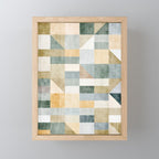 Geometric Abstract Unique Original Artwork Mini Art Print Gallery Image 1