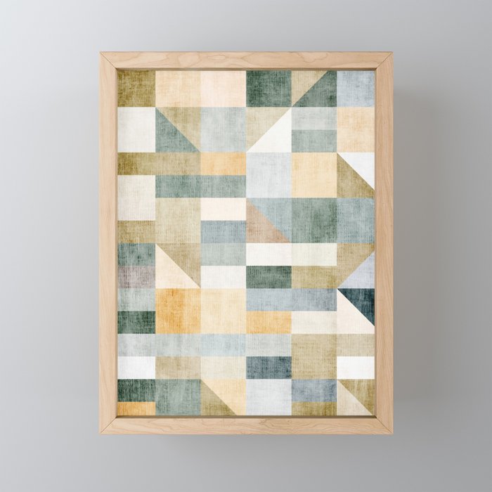 Geometric Abstract Unique Original Artwork Mini Art Print Gallery Image 1
