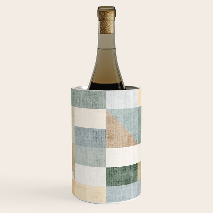 Geometric Abstract Unique Original Artwork Wine Chiller Gallery Image 1