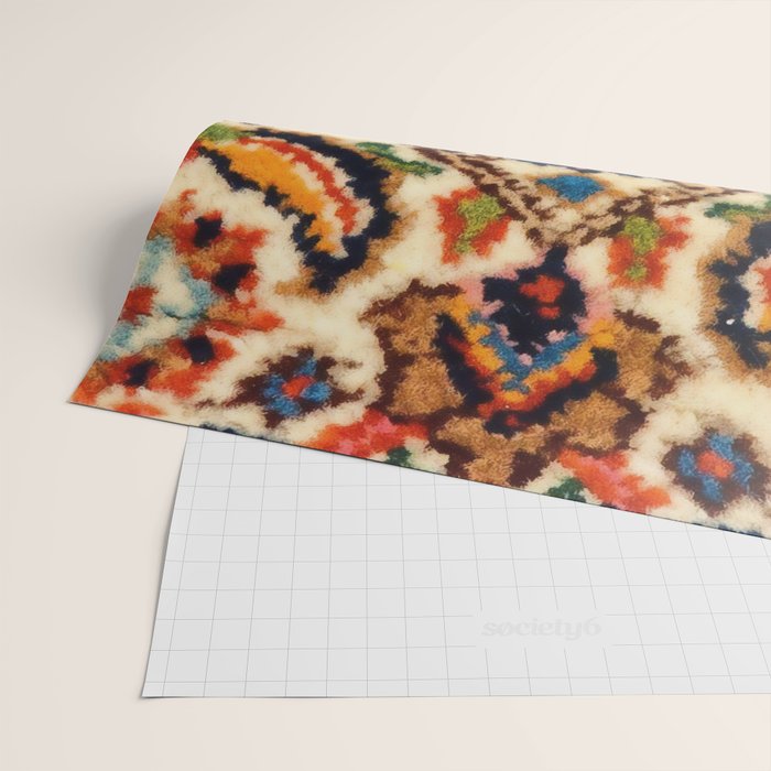 Birjand Vintage Persian Rug Print Wrapping Paper Gallery Image 2