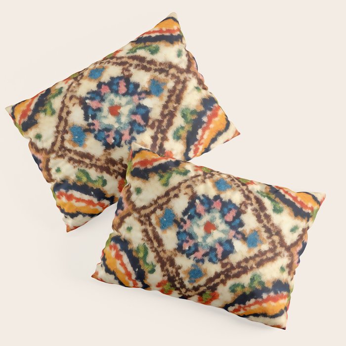 Birjand Vintage Persian Rug Print Pillow Sham Gallery Image 1