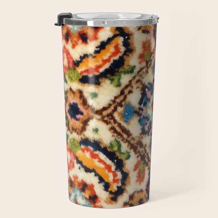 Birjand Vintage Persian Rug Print Travel Mug Gallery Image 3