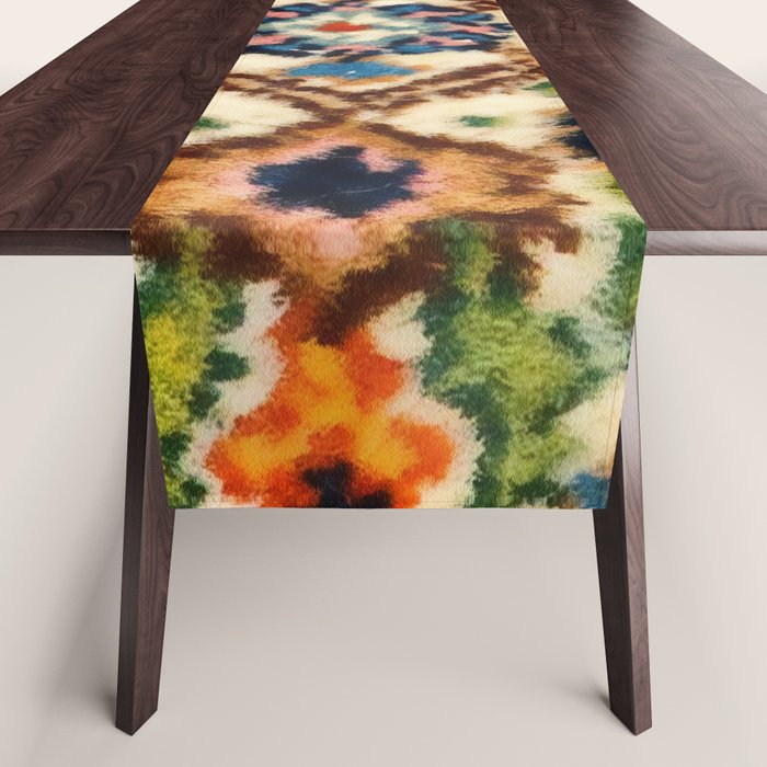 Birjand Vintage Persian Rug Print Table Runner Gallery Image 1