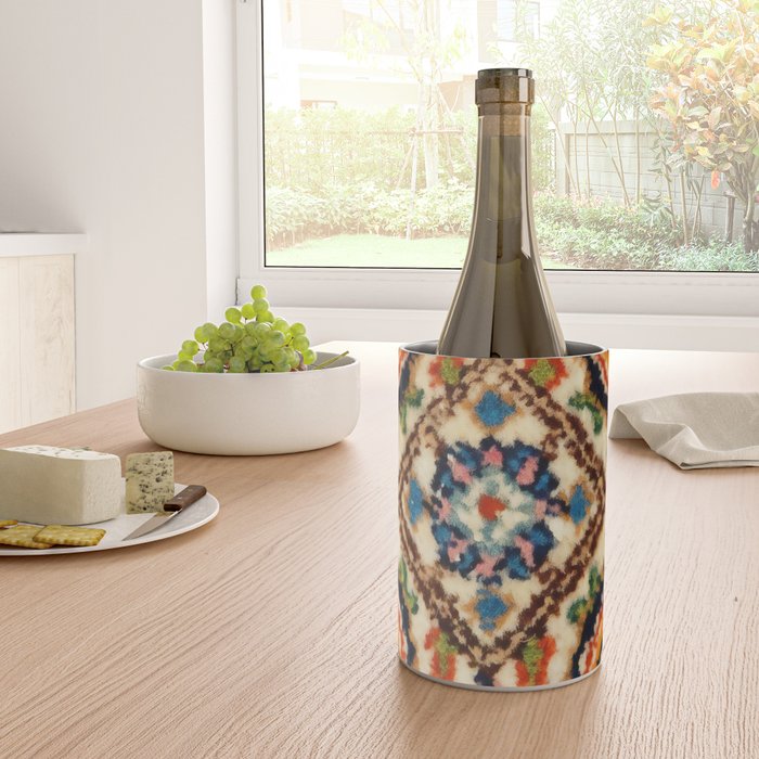 Birjand Vintage Persian Rug Print Wine Chiller Gallery Image 4