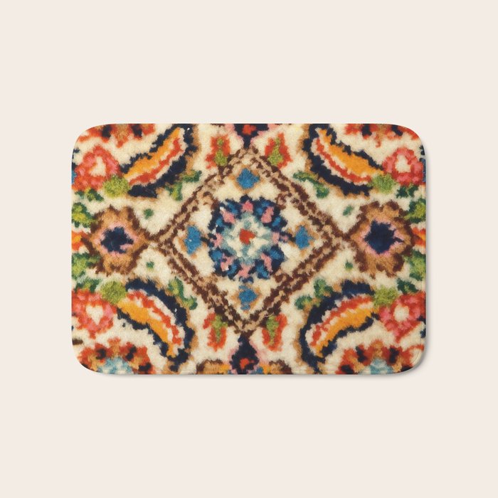 Birjand Vintage Persian Rug Print Bath Mat Gallery Image 1